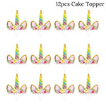 1set Birthday Party Decoration Rainbow Unicorn 3-tier Paper Cake Stand Baby shower