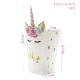 1set Birthday Party Decoration Rainbow Unicorn 3-tier Paper Cake Stand Baby shower