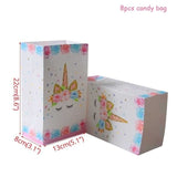 1set Birthday Party Decoration Rainbow Unicorn 3-tier Paper Cake Stand Baby shower