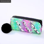 11Color Option Reversible Sequin Pencil Case for Girls School Supplies Super Big