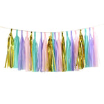 1Set Mixed DIY Tissue Paper Tassel Garland for Party Decorations  Favors Supplies