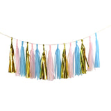 1Set Mixed DIY Tissue Paper Tassel Garland for Party Decorations  Favors Supplies