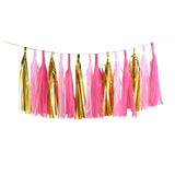 1Set Mixed DIY Tissue Paper Tassel Garland for Party Decorations  Favors Supplies