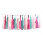 1Set Mixed DIY Tissue Paper Tassel Garland for Party Decorations  Favors Supplies