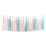 1Set Mixed DIY Tissue Paper Tassel Garland for Party Decorations  Favors Supplies